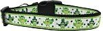 St Patty's Day Party Owls Nylon Dog Collar (Color/Size: Medium Narrow)