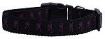 Pink Deer Nylon Dog Collar
