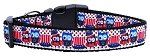 Proud Owls Nylon Dog Collar (Color/Size: Medium Narrow)