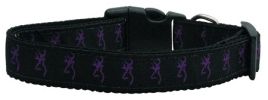 Purple Deer Nylon Ribbon Dog Collars