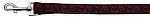 Red and Black Swirly Nylon Dog Leash