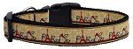 With Love from Paris Nylon Dog Collar (Color/Size: Medium Narrow)
