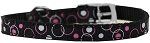 Retro Nylon Dog Collar (Color/Size: with classic buckle 3/8" Black Size 10)