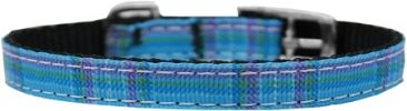 Plaid Nylon Dog Collar
