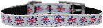 Graffiti Union Jack(UK Flag) Nylon Dog Collar (Color/Size: with classic buckle 3/8" Size 10)