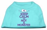 Keep Calm Screen Print Dog Shirt