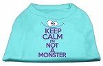 Keep Calm Screen Print Dog Shirt