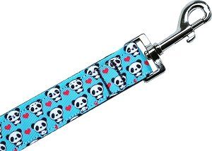 Panda Love Nylon Pet Leash (Color/Size: 1in by 4ft)