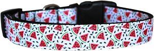 Watermelon Nylon Dog Collar (Color/Size: LG)