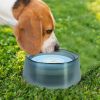 No Spill Dog Water Bowl Slow Water Feeder 47.35oz