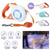 16FT Retractable Dog Leash with Flashlight for 66-110lbs