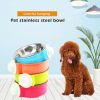 Stainless Steel Bowl Hanging Cage Pets Accessories