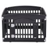 Foldable Gate for Dogs Heavy Plastic with Door Portable Folding Cage 4 Panels M