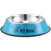 Stainless steel dog bowl