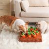 12 Plush Carrots Enrichment Dog Puzzle Toy