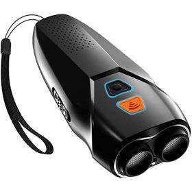 Dual Sensor Anti Barking Device with Training/Deterrent Modes (Color: Black)
