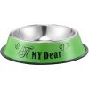 Stainless steel dog bowl