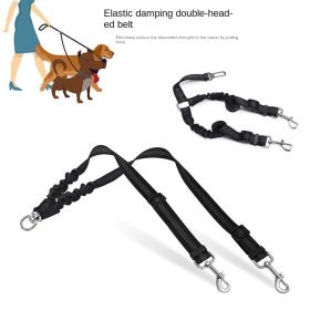 Dog Double Leashes - No Tangle Dog Leash Coupler (colour: grey)
