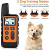 Training Collar; Waterproof Shock Collars for Dog with Remote Range 1640 feet