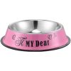 Stainless steel dog bowl