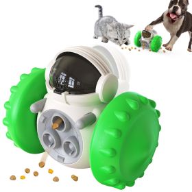 PawPartner Tumbler Interactive Toy Training Food Dispenser (Color: Green)