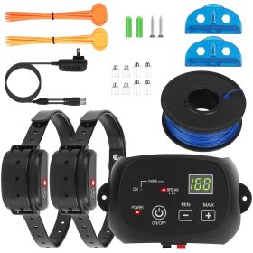 Fence Containment System with 100 Adjustable Levels IPX7 (Type: With 2 Collar)