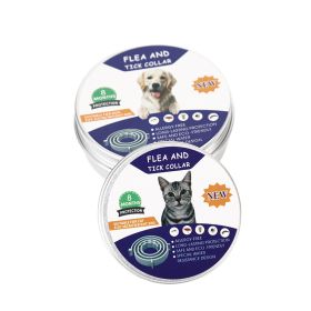 Flea & Tick Collar for Dogs; 2 Pack; 14 Months Protection; Kills & Repels Fleas and Ticks (colour: Yellow-cans, size: Dog - Length 63cm)