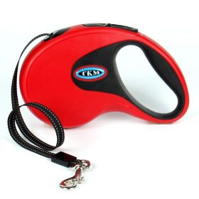 Retractable Leash Automatic with Nylon Ribbon Cord (color/length: red 5M)