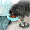 Stainless Steel Bowl Hanging Cage Pets Accessories