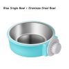 Stainless Steel Bowl Hanging Cage Pets Accessories