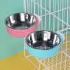 Stainless Steel Bowl Hanging Cage Pets Accessories