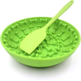 Silicone Pet Bowl For Slow Feeding (select: BD055-green)