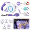 16FT Retractable Dog Leash with Flashlight for 66-110lbs
