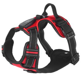 Light Up Dog Harness (Option: Red_L)