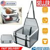 Dog Booster Car Seat Foldable Travel Carrier w/ Clip-on Safety Leash