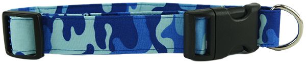 Blue Camo Dog Collar (Option: Medium)