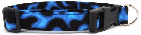 Blue Flame Dog Collar (Option: Small)