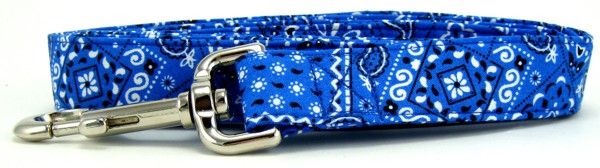 Bright Blue Bandana Dog Leash (Option: Small)