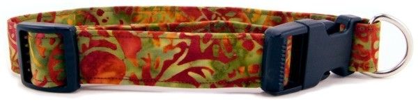 Bronze Sumatra Batik Dog Collar (Option: Small)
