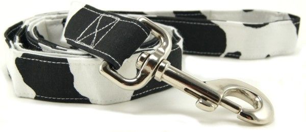 Cow Print Dog Leash (Option: Large)