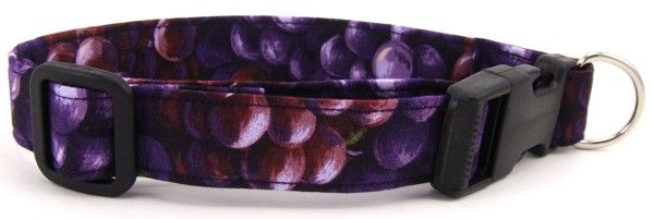 Purple Grapes Dog Collar (Option: Large)