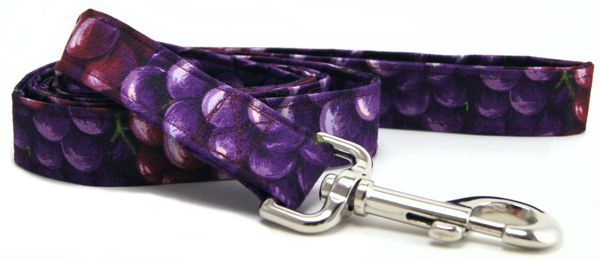 Purple Grapes Dog Leash (Option: Large)