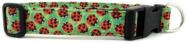 Lady Bugs Dog Collar (Option: Medium)