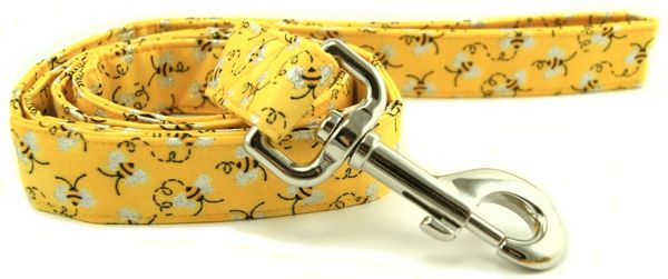 Metallic Bumble Bees Dog Leash (Option: Small)