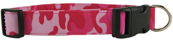 Pink Camo Dog Collar (Option: Medium)