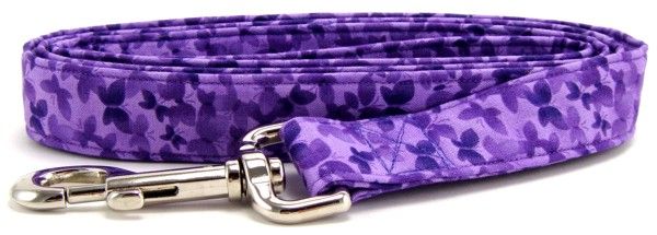 Purple Butterflies Dog Leash (Option: Small)