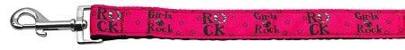 Girls Rock Nylon Ribbon Dog Collars