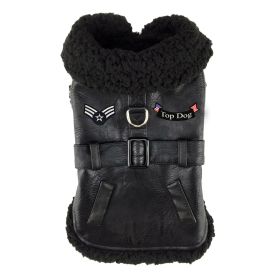 Top Dog Flight Harness Coat (Color: Black, size: XX-Large)