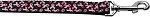 Pink Ribbons on Black Nylon Dog Leash (Color/Size: 3/8 inch wide 4ft Long)