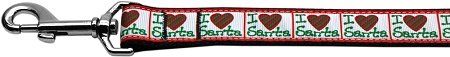 I Heart Santa Nylon Dog Leash